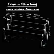 1pc Black Acrylic Multi-Tier Perfume Display Stand, Multifunctional Storage Organizer.Makeup Organizer Rack, Multi-Layer Shelves For Perfume, Skincare, Cosmetics Display In Living Room, Bathroom, Bedroom, Home Decor,Makeup Bag,Travel Essential - 黑色 - 查看 12