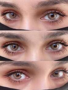 JeweLens 1 Pair Natural-Looking Contact Lenses, Suitable For Makeup - Brown - View 4