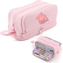 Capybara Cute Design Canvas Backpack, Breathable And Lightweight Fashionable Campus Student Bag, Travel Backpack With Ergonomic Design, Shoulder Bag, Large-Capacity Multi-Layer Pencil Case, Back To School Supplie Essentials Office Supplies Valentine's Day Gifts School Bag Bookbag