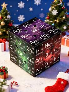 3x3x3 Chemical Element Rubik Cube, Creative Educational Toy, Suitable For Students & Adults