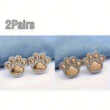 Adjustable Cat Claw Waist Cincher, No Sewing Or Tools Needed, Waist Button Clip Fastener For Jeans, Skirts, Tightens Waistline, Reusable Detachable Silver-Tone Buckle Brooch, Durable Fashion Waist Clip Accessory For Women, Men, Students, Teens, College Girls, Young Professionals