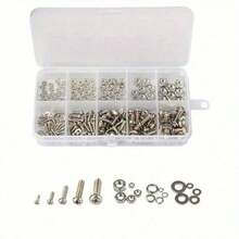 320Pcs Screws An Head Screws Nuts Bolts Assortment Kit M2 M2.5 M3 M4 M5 Metic Nut And Bolt Assortment - Multicolor - View 2