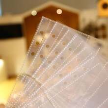 10/20pcs Transparent Waterproof A5 Document Bags, Refill Pages For Photo Albums, Sticker Collection, Suitable For School And Office - Clear - View 3