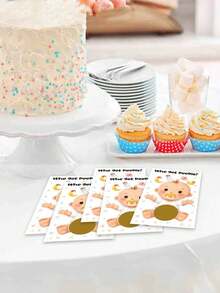 Party Game Gender Reveals Scratch Card Atmosphere Decoration Props For Boys Or Girls Anniversary Gift Party Decoration Happy Birthday Party Wedding Bridal Shower Gift Baby Shower Supplies Game Card - Shape - View 5