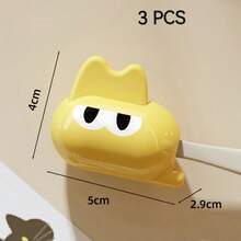 1pc/3pcs Toothbrush Holder Clip, Portable Toothbrush Protective Case, Travel Toothbrush Head Cover, Toothbrush Protector Case, Plastic Clip Suitable For Home, Travel, Camping, Bathroom, School, Business, Home Bathroom Decor - Multicolor - View 11