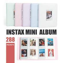 288 Pockets Mini Photo Album Suitable For Fujifilm Instax Mini 12 11 40 70 90 Liplay Link Instant Cameras - Multicolor - View 1
