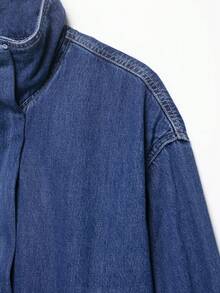 DEEKA Women's Fashionable Casual Denim Jacket, European And American Style, Spring/Summer - Blue - View 6
