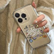 Funda para teléfono: Diseño creativo de gato y guitarra con temática espacial, compatible con iPhone 11, 12, 13, 14, 15, 16, 17 Pro Max, 15 Pro, 14 Plus, 11 Pro  Max.Cubierta protectora de cortina de plumas plateadas de alta transparencia, el regalo perfecto para diversas festividades o - Color mezclado 1-1146 - Ver 5