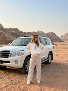 1pc Fashionable & Elegant Women's Floral Jacquard Zip-Up Bomber Jacket, Suitable For Casual Wear, Vacation, Holiday, Commute, Sports, All Season Spring/Autumn - White - View 6