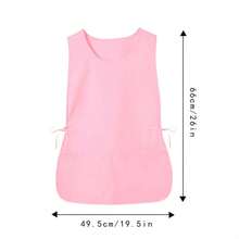 1pc Plain Color Fashionable Water-Resistant Apron, Loose Fit Multi-Pocket Design, Multipurpose For Kitchen, Restaurant, Outdoor Travel, Suitable For Women, Great Gift For Wife Or Mother - Multicolor - View 13
