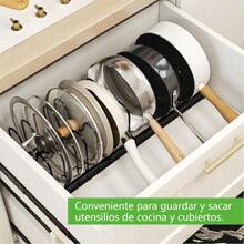 Pot Lid Racks - 30-58CM, White - View 7