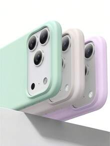 New Luxury Shock-Resistant Soft Case, Beige, Compatible With IPhone 17/16/15 Pro/14 Plus/13/12/11/17 Pro Max/Air, Anti-Fall Smooth, Anti-Shock Design, Fashion Minimalist, Skin-Friendly Material.