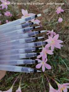 10支/套尼龙毛美术画笔套装，适用于素描和各种艺术创作