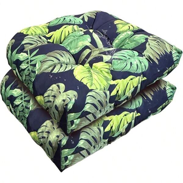 Outdoor Indoor U Shaped Wicker  Cushion Decorative Orange Tufted Chair Pads Chair Cushions Set For Patio Garden Home Office Furniture