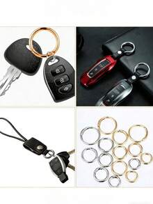 5 chiếc móc khóa tròn, móc cài carabiner, thích hợp cho chìa khóa, khóa cài, túi xách, ví - Móc khóa thay thế, đồ thủ công DIY, quà tặng, đồ lưu niệm, phụ kiện xe hơi, phong cách Gothic Y2K dễ thương - Nhiều màu - Xem 2