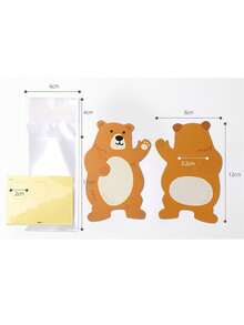 10张可爱卡通糖果包装卡，附赠食品袋，小零食卡通包装袋 - 彩色 - 查看 7