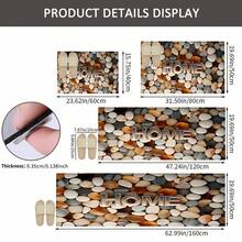 1 pieza Felpudo con diseño de guijarros, alfombra de drenaje duradera para cocina, sala de estar, entrada, balcón, decoración del hogar, cafetería, bar, vacaciones, fiesta, dormitorio, baño - Multicolor - Ver 7