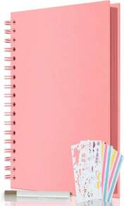 AIOR 12x12 Inch DIY Scrapbook - 80 Pages Hardcover Kraft Paper Blank Album, Pink Scrapbook For Baby, Couple, Anniversary, Valentine'S Day Gifts - ColorF - View 1