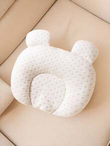 1 pieza Almohada para bebé con estampado de copo de nieve, transpirable y que absorbe la humedad, adecuada para todas las estaciones - Albaricoque - Ver 6