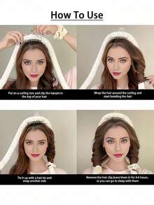 12/10 件套，颜色包括粉色、黑色、紫色和米色，包含睡眠美发造型工具套装、卷发棒和面膜涂抹器、1 个真丝枕套、大容量护发护肤套装、真丝防卷发套装、夜间卷发棒、1 个柔软眼罩、1 个双头滚轮按摩器、卷发棒、卷发梳、卷发棒、卷发产品、卷发工具、美发沙龙产品和配件 - 彩色 - 查看 4