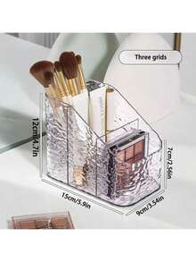 1pc Premium Transparent Cosmetic Storage Organizer Rack,Makeup Bag,Travel Essential - Clear - View 16