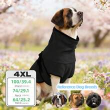 BJAYPET 带帽保暖内衬宠物卫衣，加厚保暖狗狗衣服，纯色，适合小型/中型/大型犬（四脚衣服请参考背长） - 彩色 - 查看 22