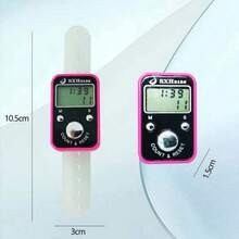 1pc Multi-Function Manual Counter With LCD Display, Ring-Shaped And Handheld Rectangular Counter