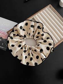 1 chiếc dây buộc tóc cỡ lớn chấm bi cổ điển - Dây buộc tóc bằng vải nhăn cỡ lớn, phụ kiện tóc kiểu retro, vật dụng thiết yếu cho phụ nữ (Dùng hàng ngày/công sở/tiệc tùng | Thiết kế nhăn thủ công), dây buộc tóc, phụ kiện tóc, dây buộc tóc kiểu scrunchy, kẹp tóc đuôi ngựa. - Nhiều màu - Xem 11