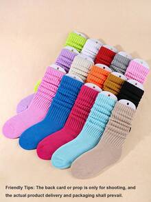 10/6/3 Pairs Women's Fall Winter Slouch Knit Socks Slouchy Socks Women Scrunch Socks Women Scrunchie Socks Women Crew Socks Christmas Gift - Slouch Socks - View 2