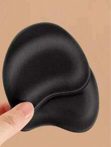 1 Pair Soft Cushion Forefoot Insoles For High Heels, Shock-Absorbing, Moisture-Wicking And Anti-Slip, Suitable For Women's Sandals And High Heels In Spring/Summer - Black - View 3