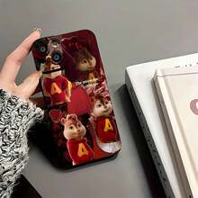Adorable funda con capucha de ardilla, compatible con teléfonos ,  17,  16 Pro Max,  15 Pro Max,  13 y  12. Fabricada en TPU, ofrece protección contra golpes y caídas. Ideal para familiares, amigos, celebraciones de cumpleaños y regalos divertidos para niños. Perfecta para compartir alegría durante el otoño y otras ocasiones festivas. - Negro - Ver 6