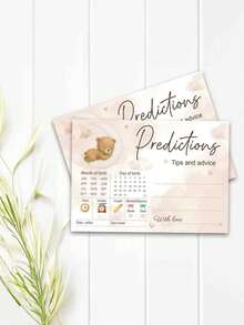 Party Game Gender Reveal Game Card Atmosphere Decoration Props For Boys Or Girls Anniversary Gift Party Decoration Happy Birthday Party Wedding Gift Bridal Shower SuppLies Prediction Advice Card - Shape - View 3