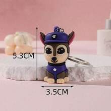 1pc/6pcs Paw Patrol Cartoon Decorations & Keychains, Can Be Hung On Bags Or Placed In Living Room And Bedroom, Multiple Colors Available, Including Chase, Skye, Rubble, Mao Mao Keychains, Paw Patrol Accessories, Suitable For Holiday Celebrations, Halloween, Christmas, Birthday Parties To Create A Warm Atmosphere