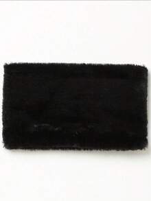 1pc Women's Winter Neck Warmer Scarf, High Collar Thermal Lined Thick Solid Color Plush Coral Fleece Scarf