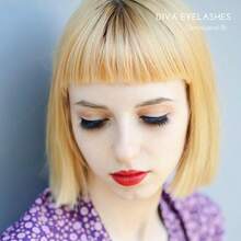 Missame DIVA Deluxe Beauty False Eyelashes Set Handmade With Premium Synthetic Fibers Black 1 Pair - 黑色 - 查看 7