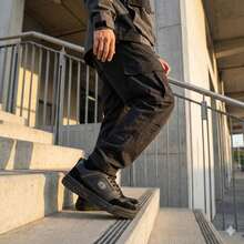 Elden Men's Casual Original Sneaker Street Skate Shoes E1457 - Đen đen - Xem 3