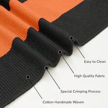 Fall Door Mat 27.5inch X 43inch Orange Black Striped Area Rug Washable Front Porch Rug Striped Door Mat Outside Entrance Entryway Doormat For Fall, Halloween, Than1ks 1giving Porch Decor,One-Size,OrangeFFBlackssstripe24inchx38inchRectangular - 橙黑條紋 24吋x38吋長方形 - 查看 8