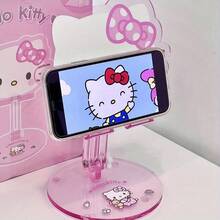 Sanrio New Hello Kitty Phone Stand, Multifunctional Adjustable Height Foldable Desktop Tablet Holder - Ideal For Watching Shows, Perfect Birthday And Christmas Gift - Multicolor - View 5