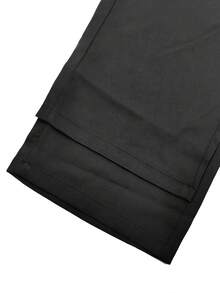 男士大码轻便透气休闲运动裤，带拉链口袋，适合日常休闲和户外穿着 - 黑色 - 查看 6