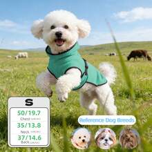 BJAYPET 带帽保暖内衬宠物卫衣，加厚保暖狗狗衣服，纯色，适合小型/中型/大型犬（四脚衣服请参考背长） - 彩色 - 查看 44