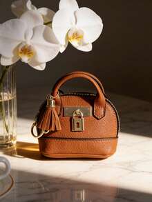 1PC Fashionable Half Circle Small Bag Leather Keychain Coin Pouch Small Round Coin Holder Pouch As Wallet Tassel Keychain Leather Coin Purse Coin Pouch Keychain Men And Women Women Coin Purse Pouch Change Wallet Small Leather Holder Bag With Zipper Key Holder Key Case School Supplies Teacher Gifts Back To School For Women Mini Wallet-Christmas,Christmas Gifts,Gifts For Women,Purses,Red Purse,Crossbody Bags For Women,Purses And Bags Women,Bags,Backpack,Shoulder Bag,Fall,Fanny Packs For Women,Tote Bags For Women,Gold Purse For Women,Funny Gifts,Makeup Bagbag Charms,Keychains,Purse Charms,Plush Keychain,Keychain,Girls Keychain,Cute Keychains For Girls,Keychains For Woman,Bag Charms,Christmas Gifts - 彩色 - 查看 4