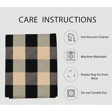 IOHOUZE Buffalo Plaid Checkered Rug 3x5 Ft Front Door Mats, Washable Area Rugs For Front Porch, Welcome Mats Indoor Outdoor, Entryway Rug For Entryway, Home Entrance, Tan Black,One-Size,TanandBlack3x5Rectangular - TanandBlack3x5Rectangular - View 6