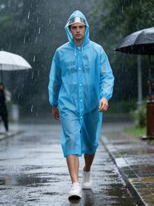 一件连帽加厚防水户外休闲运动雨衣，防风防水EVA加厚全身雨衣，适合旅行、户外骑行、徒步等活动，便携式成人女士雨衣保暖，闺蜜节、小狗、狂欢节、春夏精选、伴娘礼物、房间、卧室装饰、海滩、旅行、男士、女士、度假、妇女节、旅行必备、婚礼回礼、Y2K、卧室、汽车配件、厨房装饰、可爱小物、母亲节礼物、卧室装饰、花园、厨房装饰、夏季、海滩、旅行必备、房间装饰、软萌玩具、毕业季 - 彩色 - 查看 6