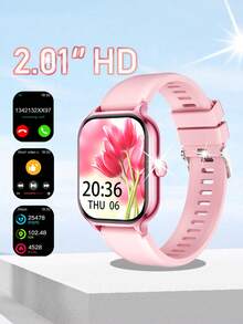 1.83" Full Touch Screen Multifunctional Outdoor Sports Smart Watch, Supports Wireless Calling & Messaging, Music Playback, Fitness Tracker, Great Gift For Female Friends And Birthday - Multicolor - View 2