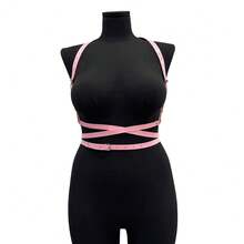 性感内衣配饰 女士性感束身带 胸部束身衣 皮革内衣 身体束身衣 束缚内衣 朋克哥特恋物癖服装