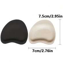 1 Pair Soft Cushion Forefoot Insoles For High Heels, Shock-Absorbing, Moisture-Wicking And Anti-Slip, Suitable For Women's Sandals And High Heels In Spring/Summer - Black - View 5