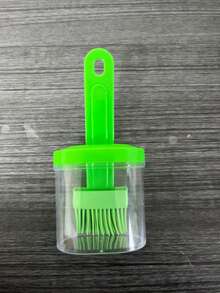 1pc Plastic Oil Brush With Built-In Oil Reservoir - Ergonomic Handle Design For Even Oiling, Easy To Use - Suitable For Kitchen, Grilling, Camping And Outdoor Cooking Scenarios. Fashionable Appearance, Semi-Transparent Structure Made Of High Refractive Index Polymer Material. - Multicolor - View 14