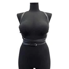 性感内衣配饰 女士性感束身带 胸部束身衣 皮革内衣 身体束身衣 束缚内衣 朋克哥特恋物癖服装