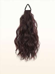 12英寸波浪马尾假发 | 韩式层次波浪假发，加厚防滑弹力带，适合扎低马尾，采用耐热纤维材质，发圈，发绳，弹力发带，头饰，健身运动跑步服饰，家居美发配饰 - 彩色 - 查看 12