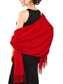 Pashmina Shawls And Wraps For Evening Dress Soft Women's Scarf For Wedding, Party, Dinner, Daily And Travel, Also Can For Bride Bridesmaid Gifts Scarves - Viscose Scarf - View 3